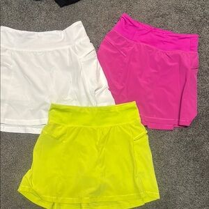 Girls Vibrant Athletic Skorts Set